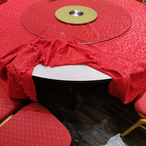 圆桌面饭店酒店包厢宴会厅农家乐大圆台桌子面PVC圆形面板加转盘