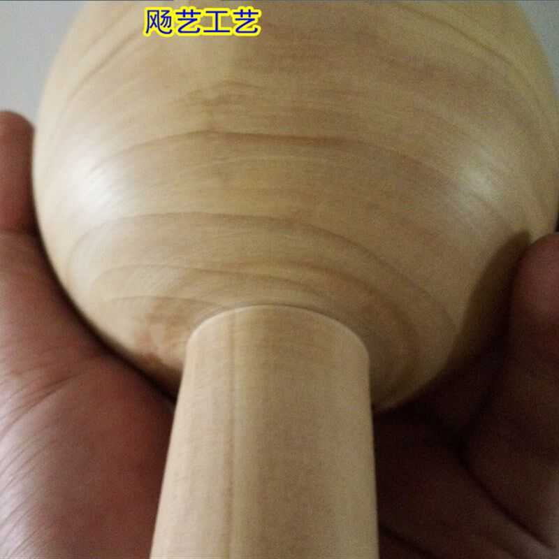 烧卖锤走锤做烧麦皮擀面杖烧麦槌固定轴式擀面杖滚动按摩锤圆球状