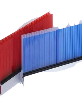 20mm2公分3公分4公分黄色橙色PC室外透光立面隔断幕墙插接板