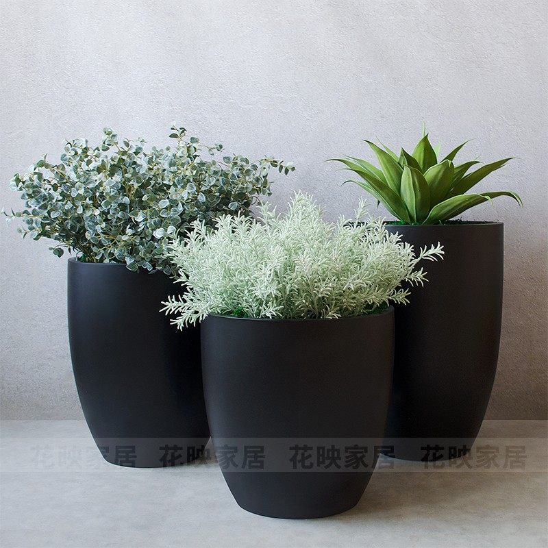 简约现代落地大花瓶玻璃钢圆形花器酒店商场售楼处软装饰品摆件,家居饰品,花瓶,淘宝优惠券,粉丝福利购,淘宝优惠卷