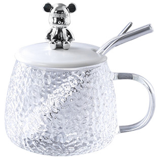 网红高颜值情侣水杯一对情侣款玻璃杯可微波炉加热牛奶杯子凯