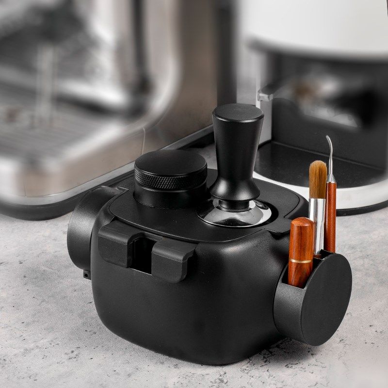 半自动咖啡机迷你粉渣桶敲渣盒压粉座加厚塑料家用咖啡圆形粉收纳