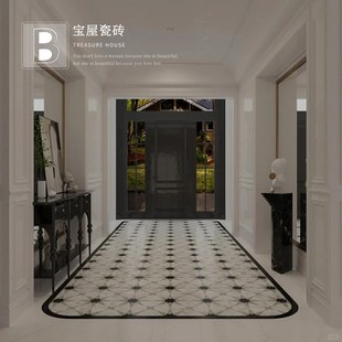 意式大理石瓷砖仿石材拼花砖餐厅别墅墙砖卫生间民宿连锁酒店地砖