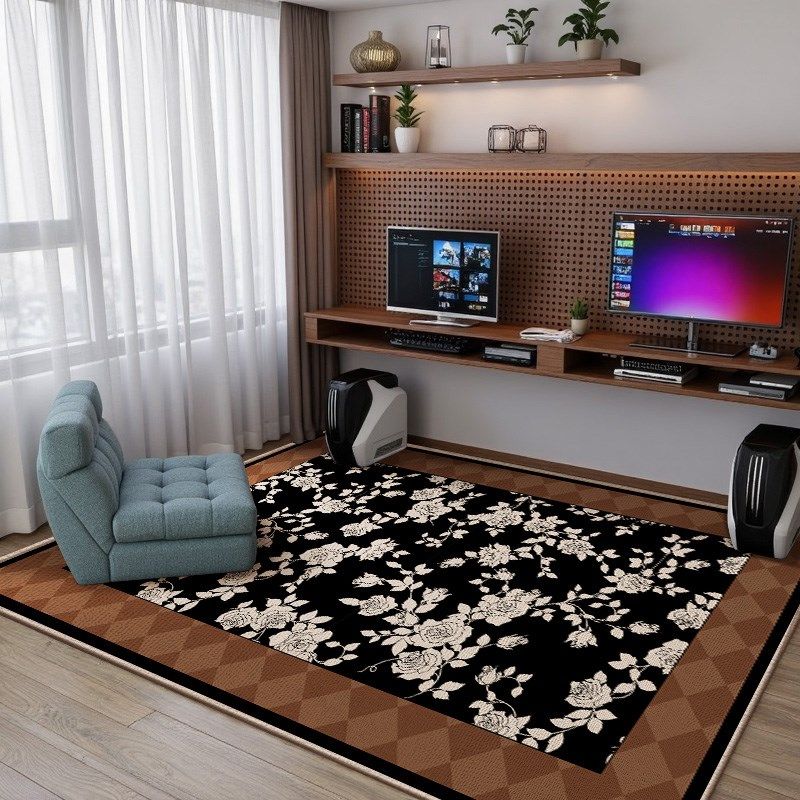 电竞桌椅地毯办公室书o房椅子地垫木地板保护垫电竞房卧室隔音垫