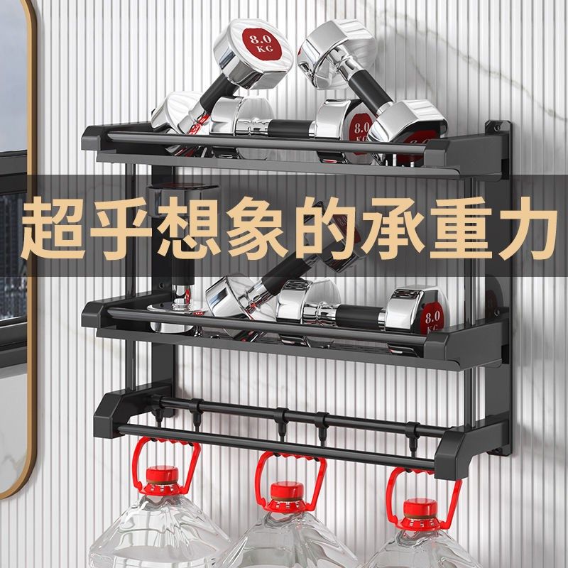 浴室置物架毛g巾架免打孔家用洗脸帕墙壁挂件卫生间置.物架壁挂式