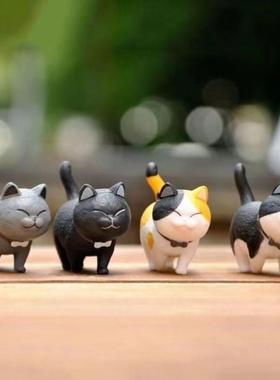 可爱小猫咪摆件公仔创意