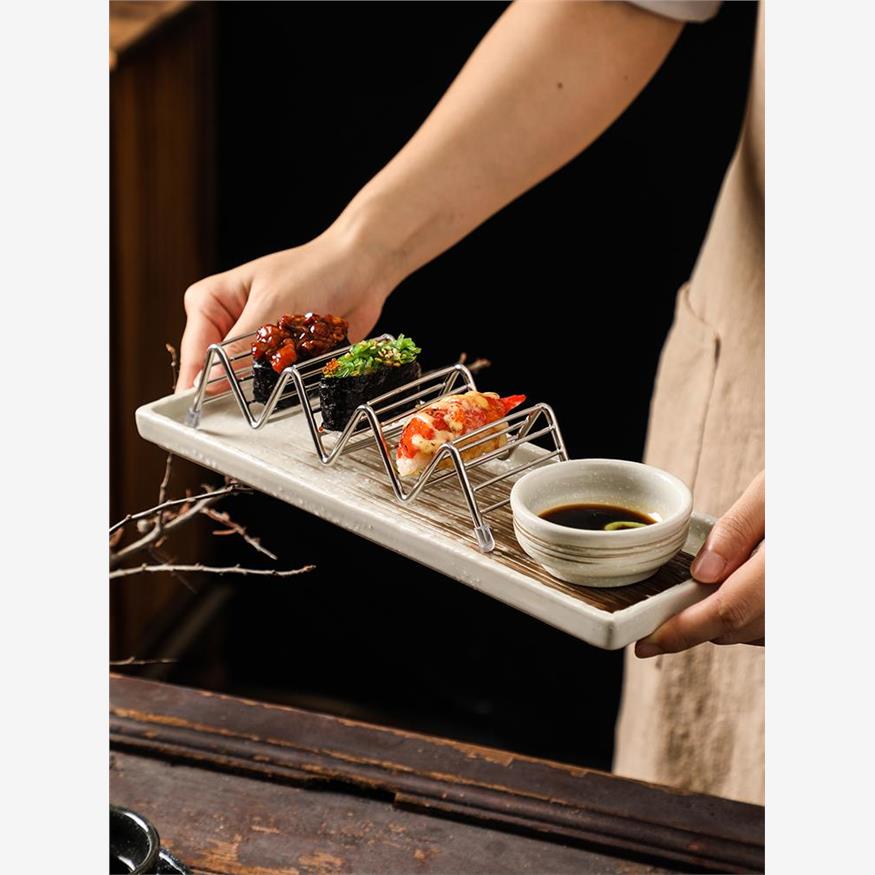 陶瓷寿司盘套装taco薄饼