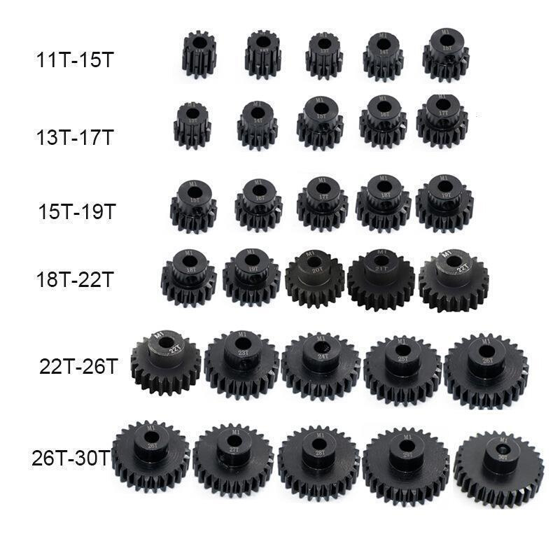 1/8 攀爬模型车船电机齿 大脚 短卡车用11T~30T M1金属减速马达齿