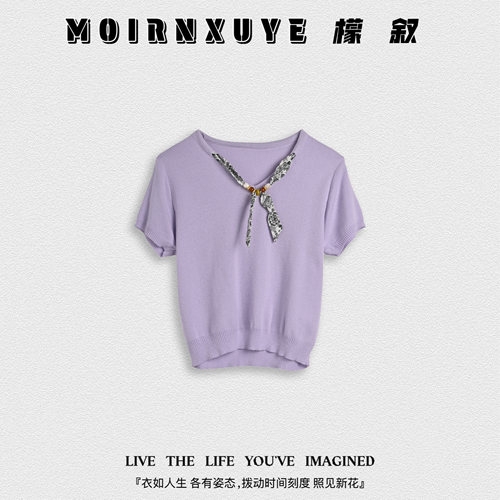 【甜甜专享】檬叙MOIRNXUYE【豫章短袖】时尚休闲百搭休闲短袖
