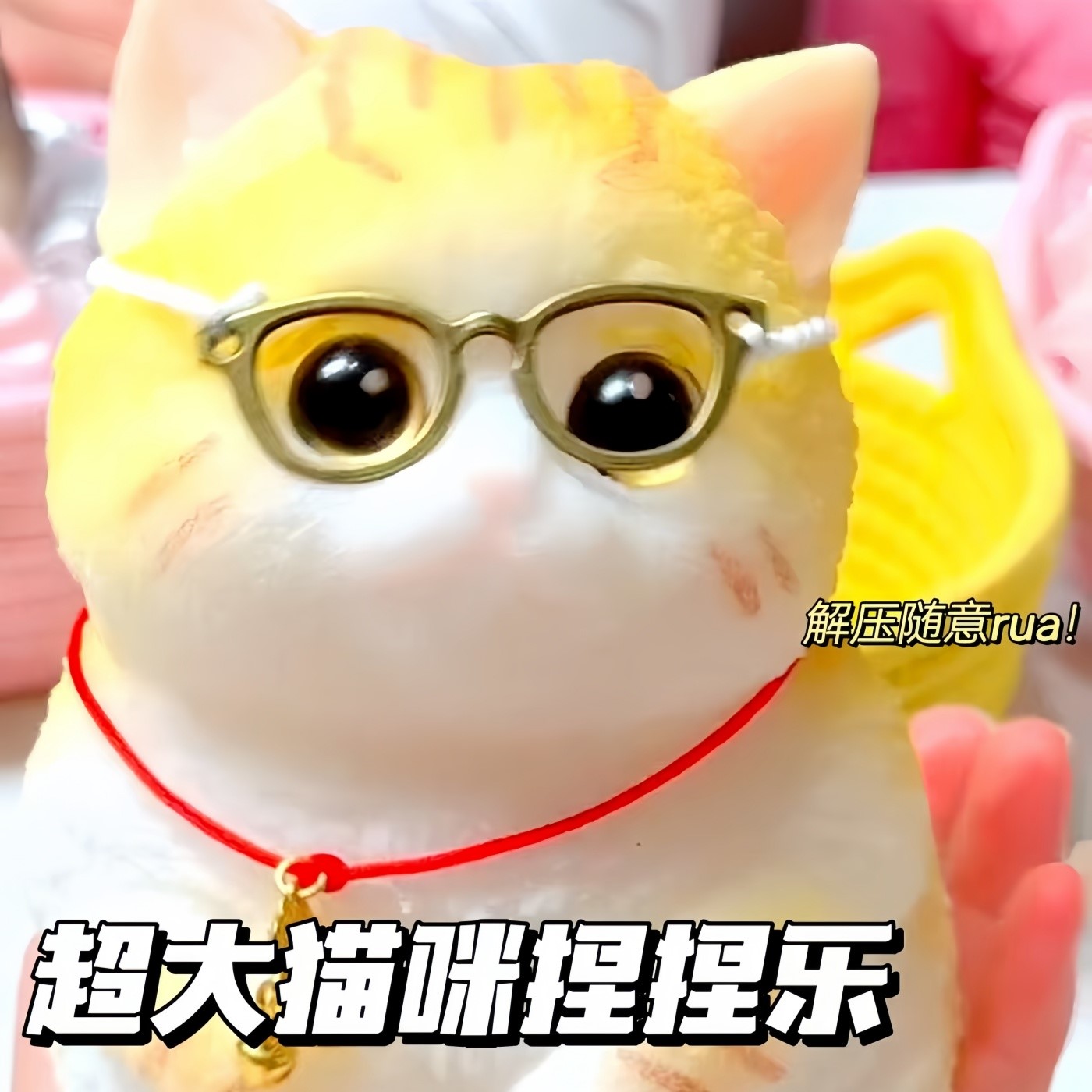 谁懂啊，这个猫咪捏捏真是可爱~