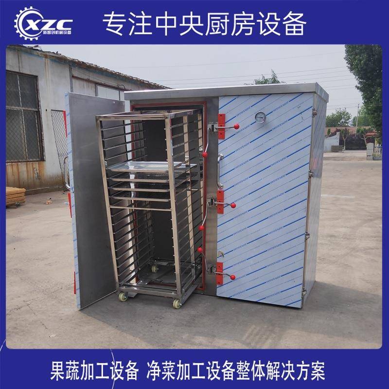 不锈钢双门馒头蒸箱大型药材蒸房玉米红薯地瓜蒸箱商用电加热