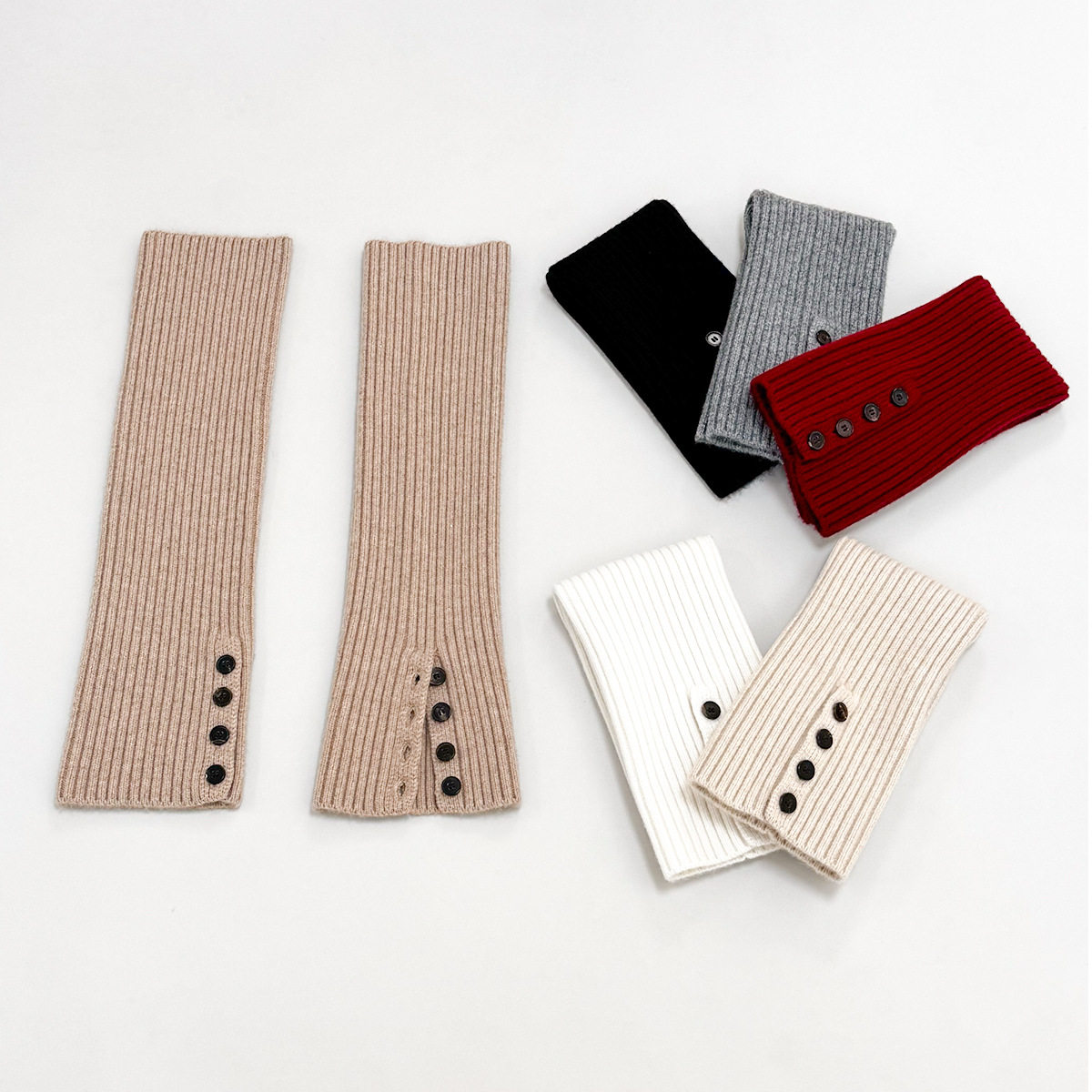 保暖纽扣可开叉叠穿护脚脖神器纯山羊绒针织腿套秋冬纯色针织袜套,运动/瑜伽/健身/球迷用品,运动护膝/髌骨带,淘宝优惠券,粉丝福利购,淘宝优惠卷