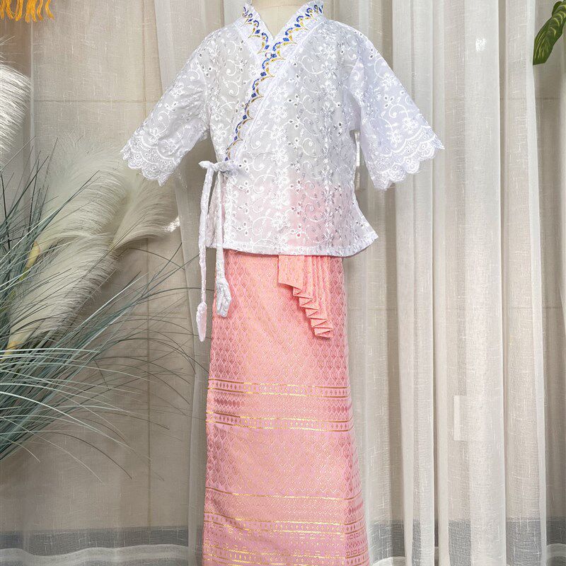 泼水节表演服 傣族服装s女 云南民族服装泰式风情傣族裙套装