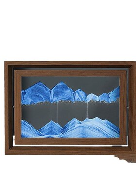 木框款流沙画摆件乔迁新居礼玄关客厅酒柜桌面家居前台工艺装饰品