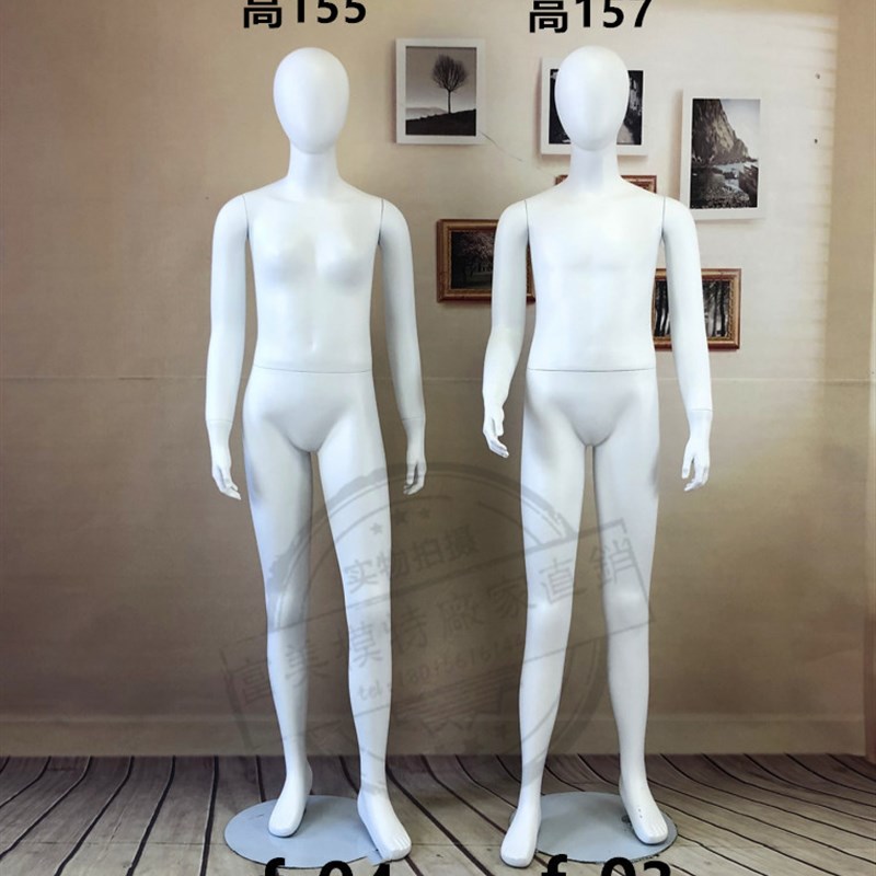 青少年模特道具小男人小女人全身人体橱窗校服展示少男少女道具