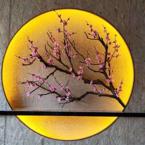 仿真梅花树腊梅桃花树橱窗造景酒店客厅玄关树枝树干装Z饰墙面摆