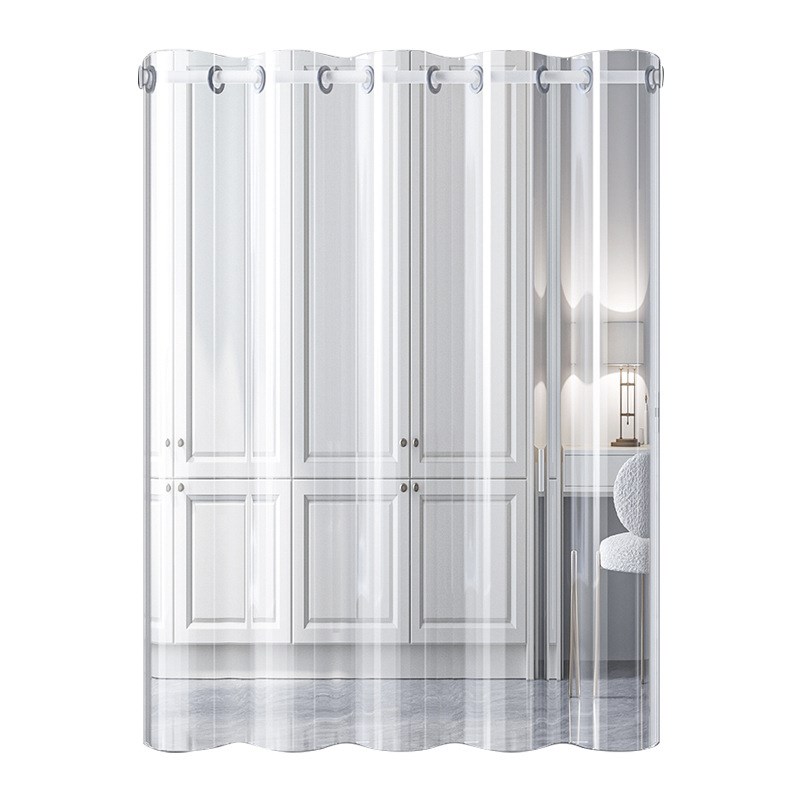 透明PVC夏季防冷气门帘 空调隔断窗挡风免打孔厨房防油烟遮挡帘子