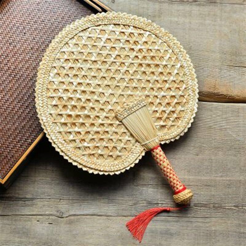 扇子乘凉蒲扇 老式手摇扇编织扇老扇子扇风蒲扇子编织麦杆蒲草扇