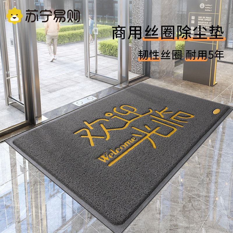 地垫进门a丝圈商铺入户脚垫防滑垫子酒店门口地毯欢迎光临门垫255