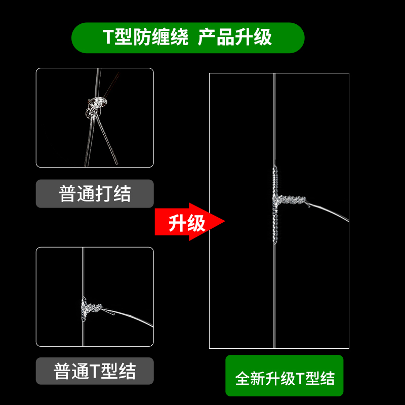 串钩线组钓组三钩防缠绕套装鲫鱼钩绑好串钩3钩海钓海竿丸世金袖