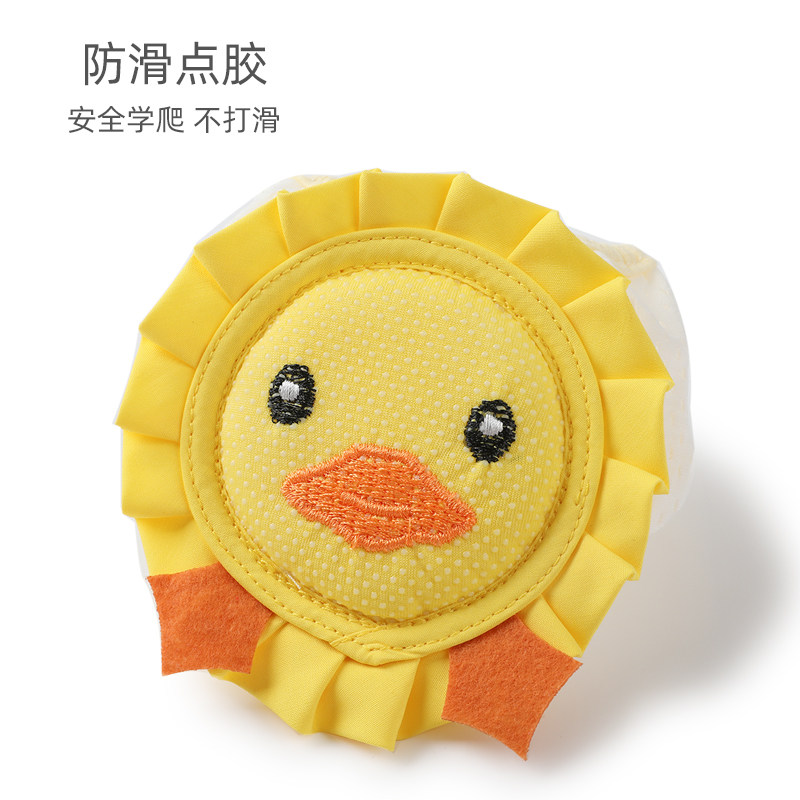 儿童护膝夏季薄款婴儿爬行防滑卡通护腿套L宝宝学步防摔膝盖保护