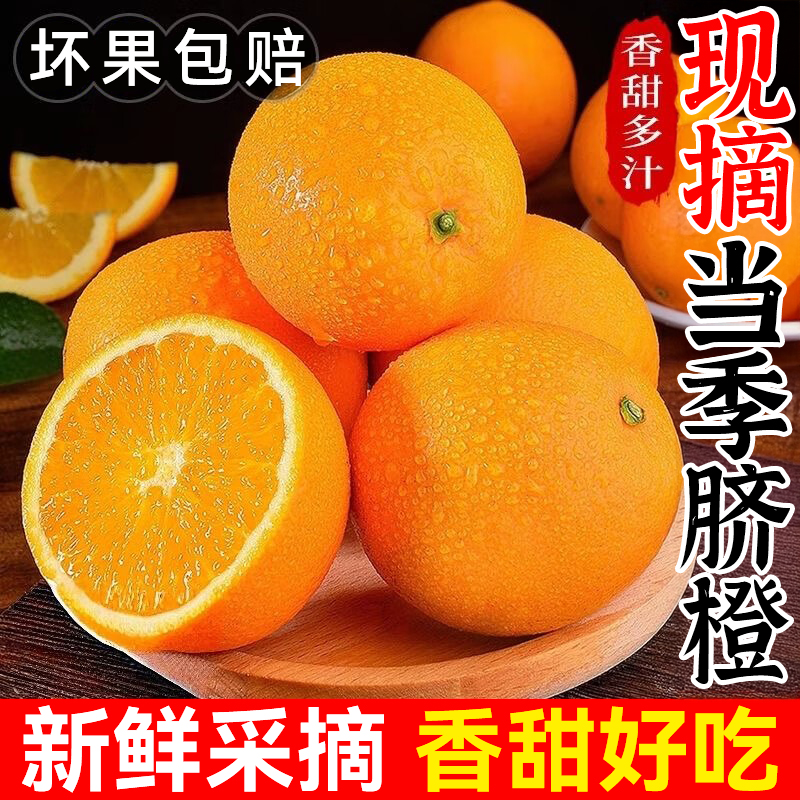 顺丰包邮当季秭归脐橙新鲜多汁橙子新鲜水果现摘现发