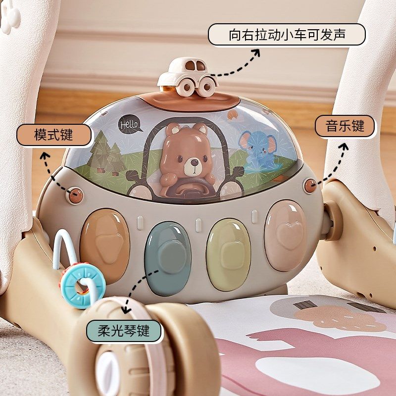 婴儿玩具躺玩脚踏钢琴健身架学步车新生幼儿0到6个月宝宝满月礼物