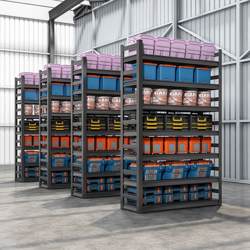 仓储货架置物架落地多层金属超市展示架杂物地下室阳台家用收纳架