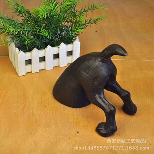 铸铁狗屁股铁艺装饰物安全防风防碰活动门挡门楔子门顶门阻门塞