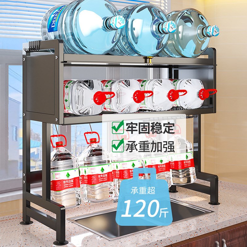 厨房水槽置物架台面放碗碟筷盘沥水架洗碗水池上多功能收纳晾碗架