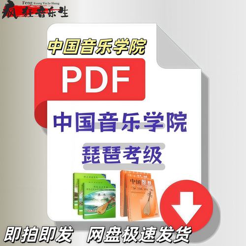 中国音乐学院琵琶考级教程曲谱1-5级6-8级9-10级乐谱电子版
