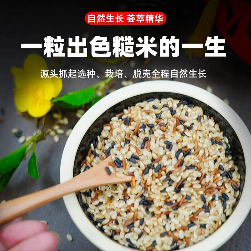 东北三色糙米2026年新米健身代餐杂粮主食黑米红米五谷杂粮饭5斤