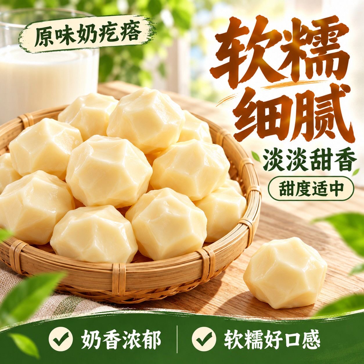 内蒙古奶疙瘩无蔗糖无添加营养高钙特产儿童奶酪益生菌解馋奶制品