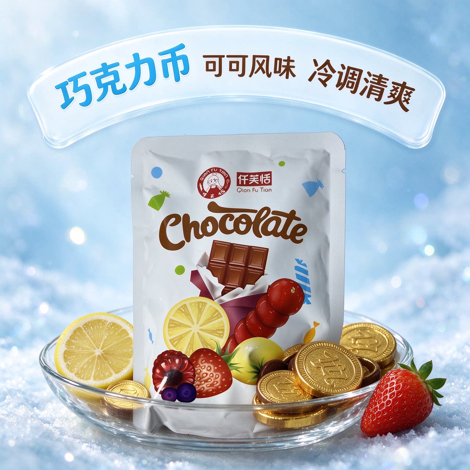 巧克力币糖纯可可脂diy儿童自制蛋糕零食甜甜圈棒棒糖网红装饰