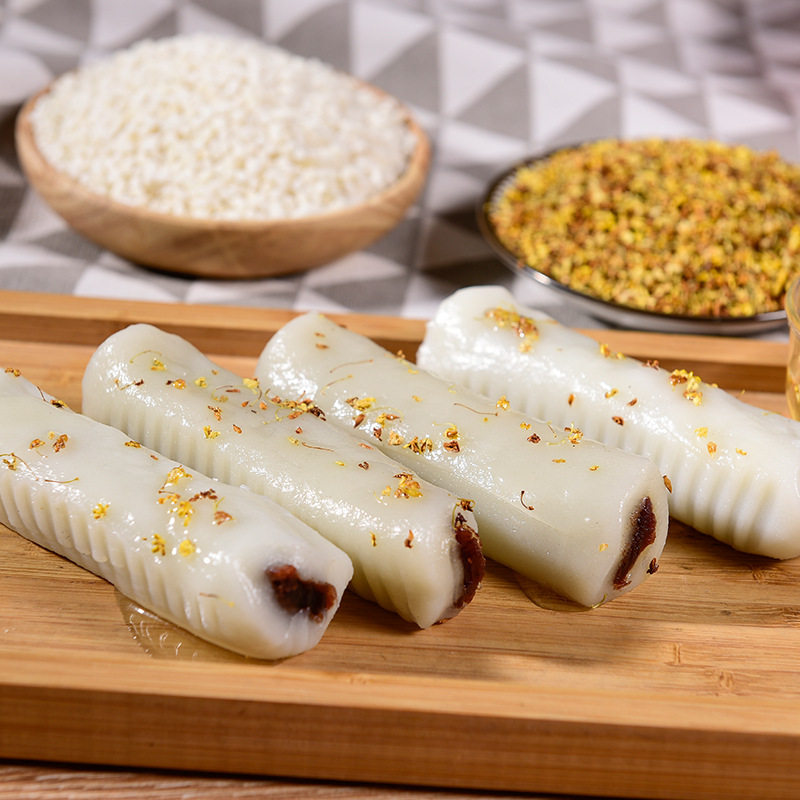 老上海特产条头糕300g麻薯红豆糯米团即食糕点点心网红休闲小零食