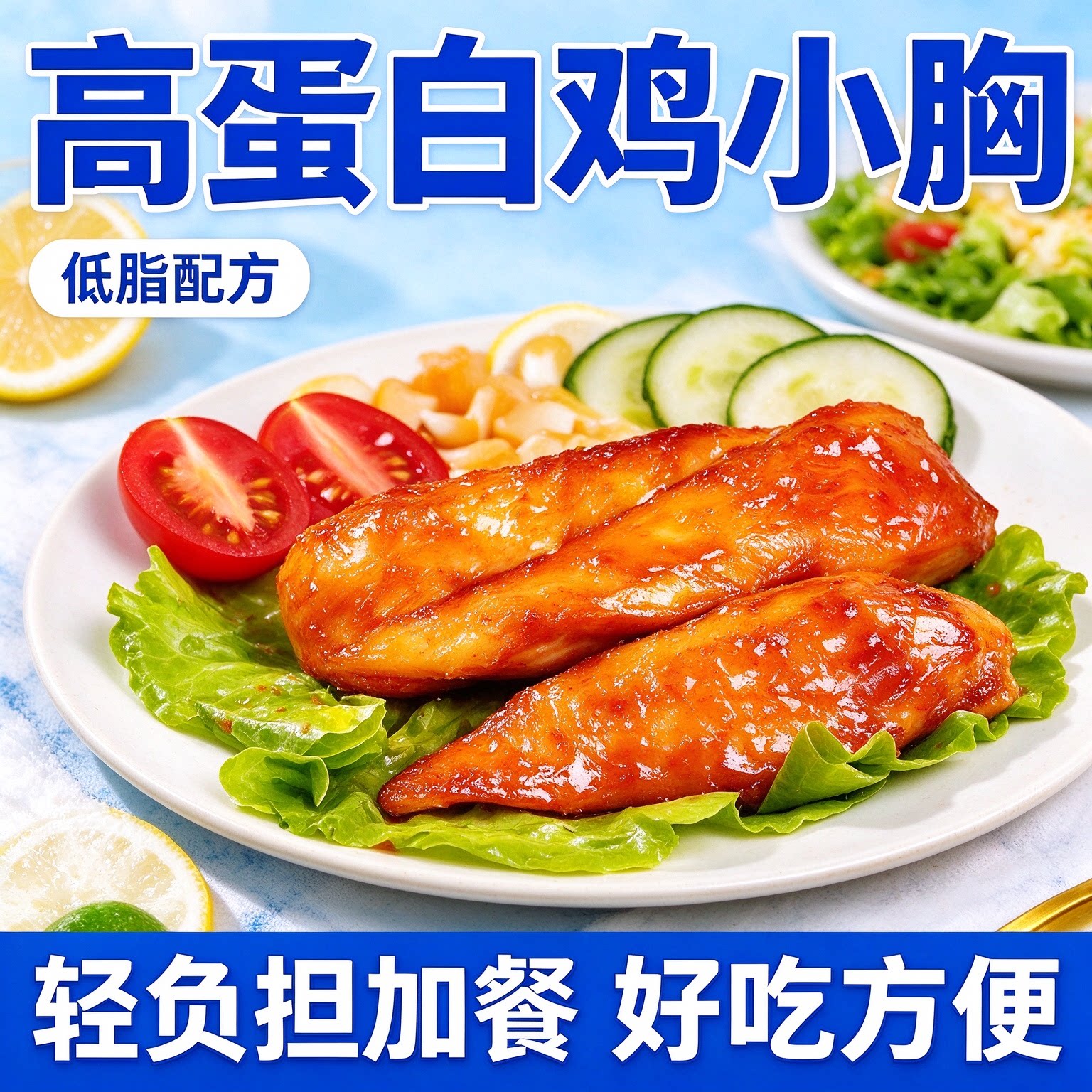 鸡胸肉减餐脂0低脂肪肥开袋即食居家轻食健身早餐无糖高蛋白零食