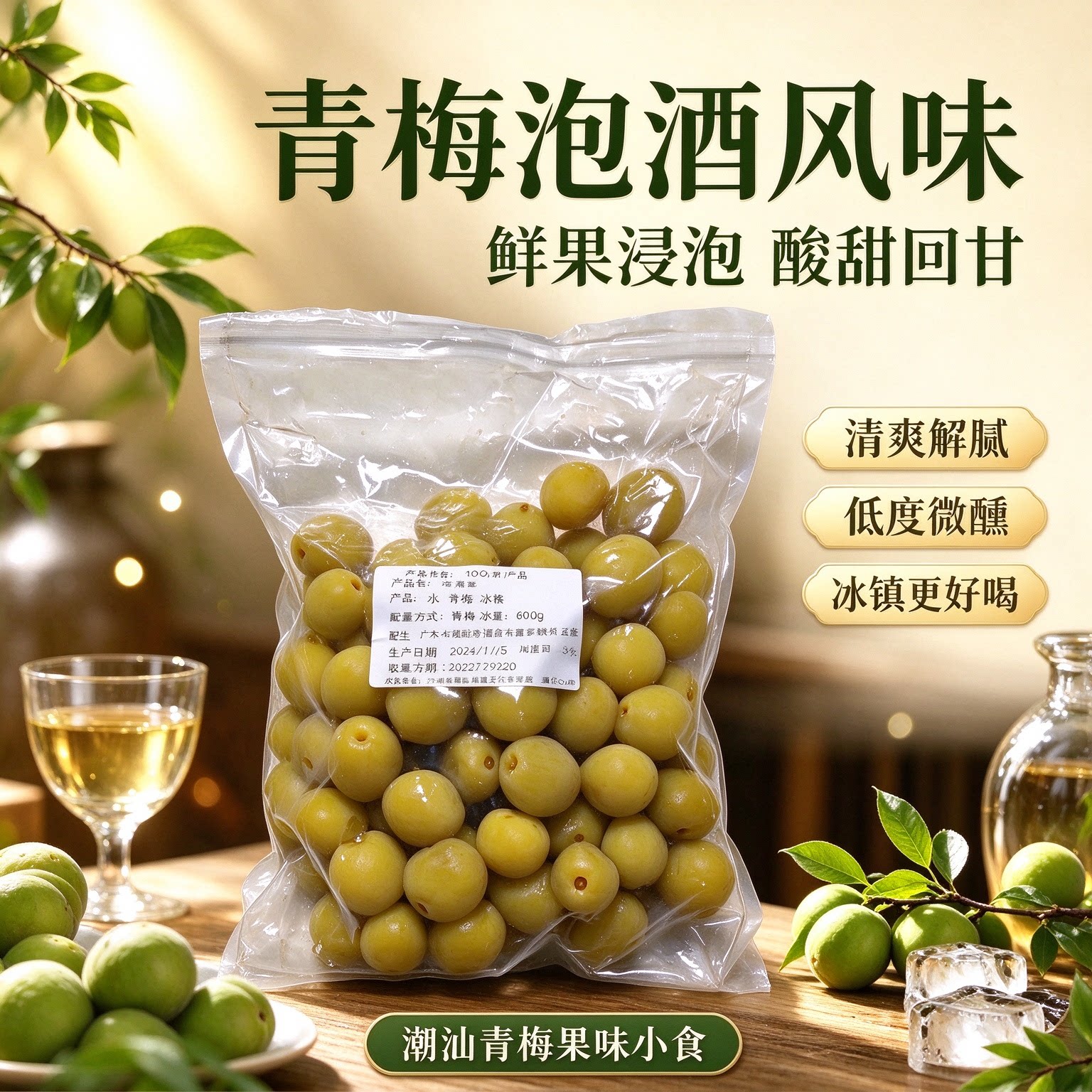 轻加工青梅鲜果泡酒半成品开胃黄梅零食大果专用酸梅子口感丰厚