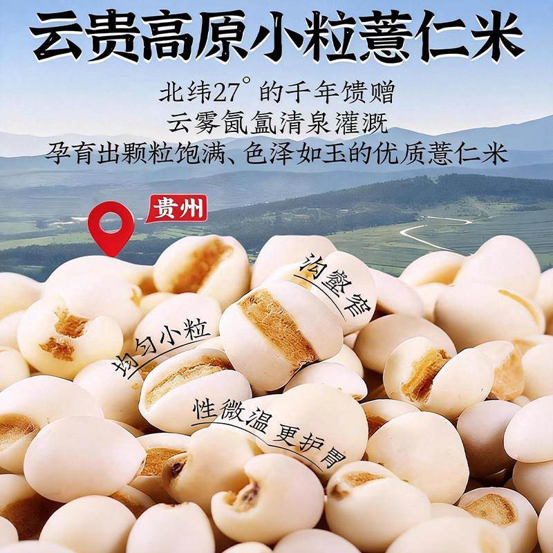 薏仁米新货贵州农家特级颗粒饱满小薏米仁去壳五谷杂粮