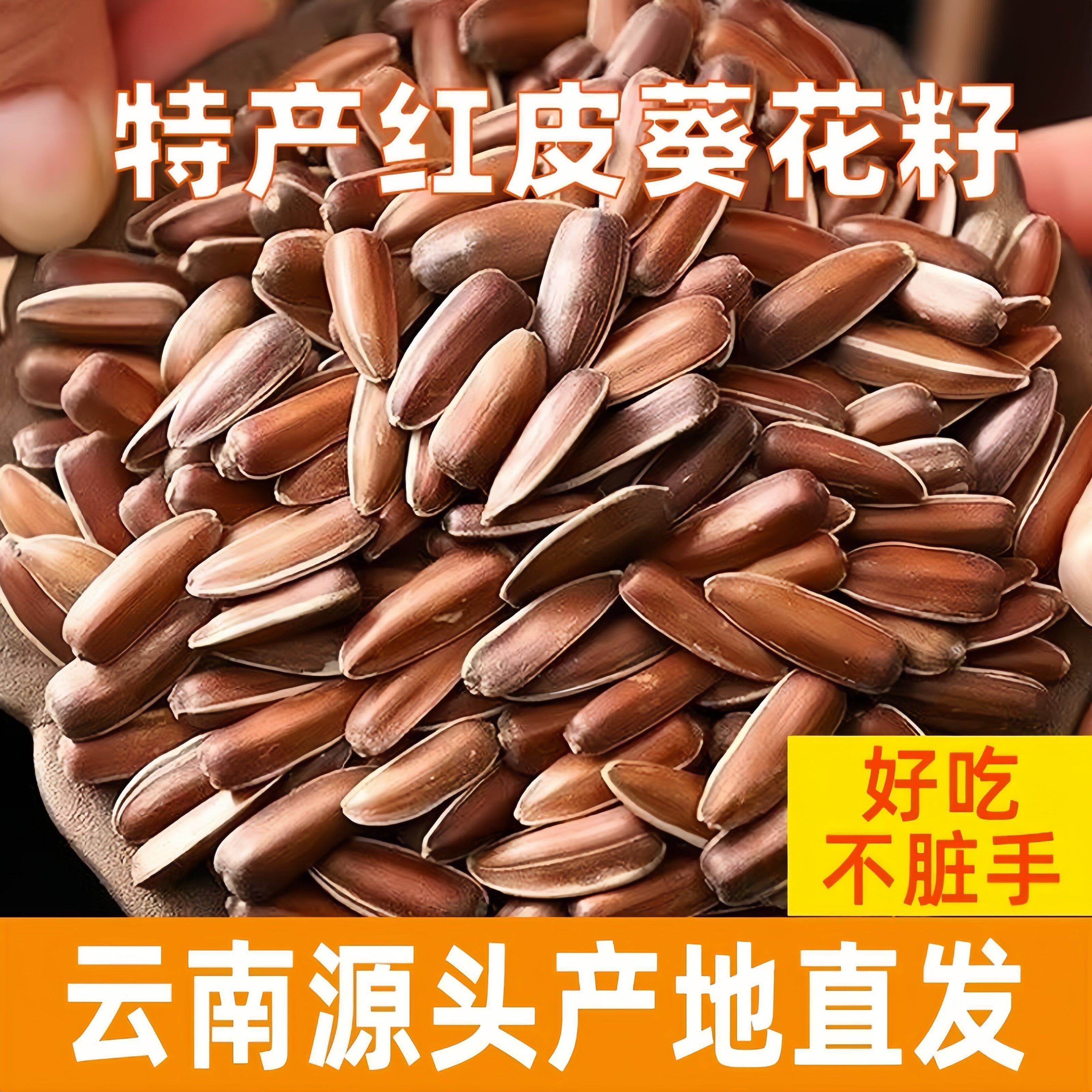 云南红皮瓜子生葵花籽原味大粒回甜糯生瓜子带壳坚果散装今年新货