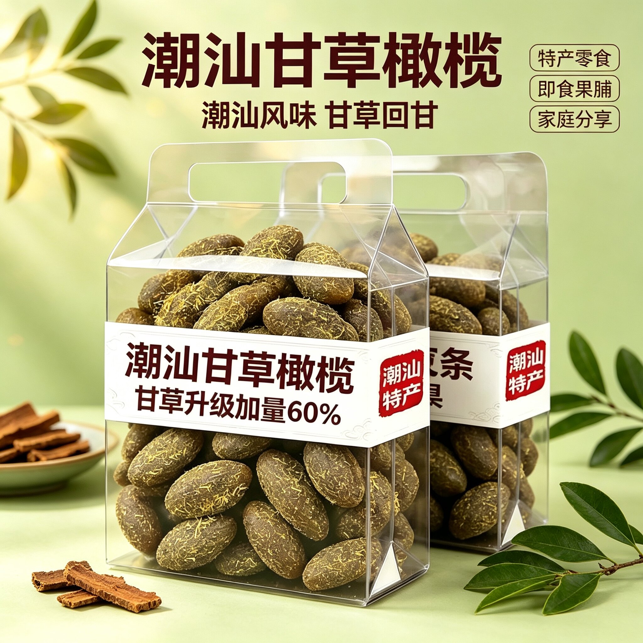 橄榄独立包装正宗橄榄甘草潮汕特产九制名果孕妇休闲健康小零食
