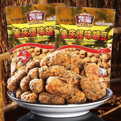 重庆怪味胡豆休闲夜宵下酒菜甜辣小吃蚕豆兰花豆宿舍追剧解馋零食