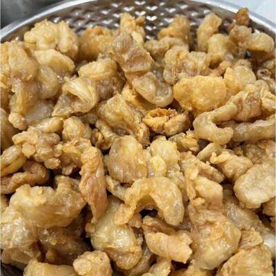 江西萍乡猪油渣炒菜用新鲜油渣原味零食饺子包子馅猪板油油渣商用