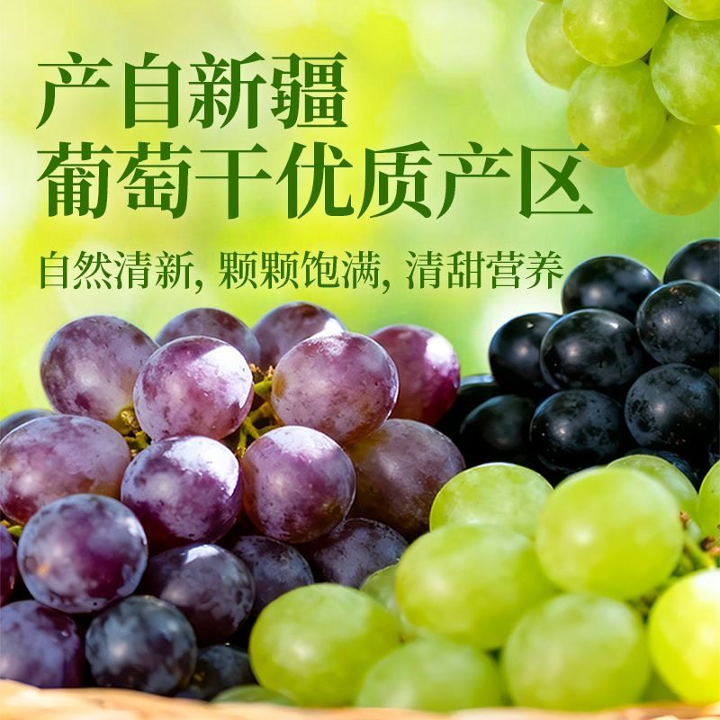 四色葡萄干新疆特产黑加仑果干蜜饯果脯孕妇酸甜开胃休闲小零食