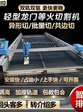 便携式龙门数控切割机火焰等离子两用小蜜蜂轻型全自动金属下料机