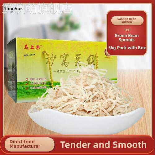 湖北鄂州特产沙窝绿豆豆丝马上惠豆丝带箱5斤农家饼折豆糕礼盒装