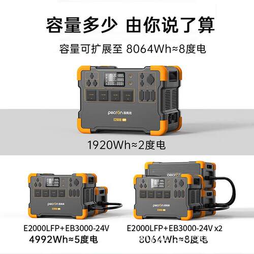 PECRON百克0龙EB源3000-24V加MAGA-102电适用于E200包LFP户外电专