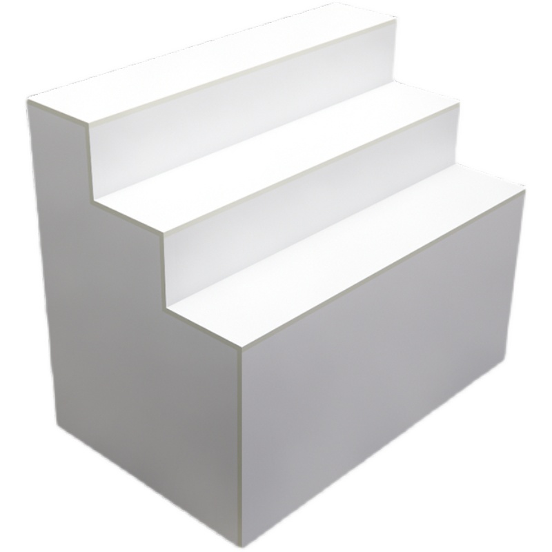 阶梯式货架堆头超市中岛梯形展示台鞋包台阶式展柜鲜花礼品置物架