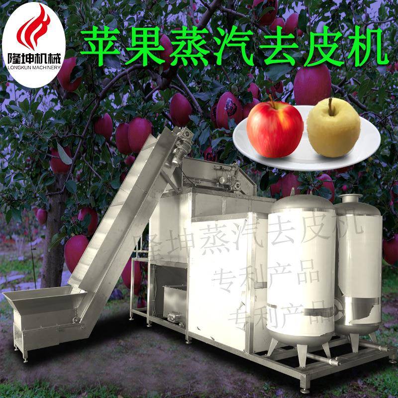 可定制全自动苹果蒸汽去皮机纯物理蒸汽爆皮机不锈钢材质