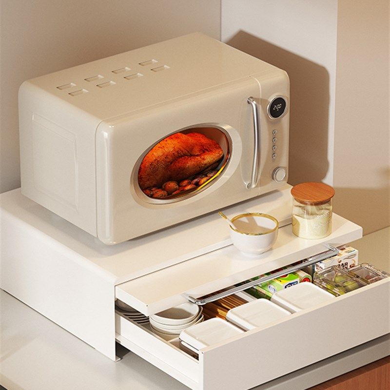 厨房微波炉烤箱置物架延伸台面家用双层电饭锅多功能抽屉收纳架子,厨房/烹饪用具,微波炉置物架,淘宝优惠券,粉丝福利购,淘宝优惠卷