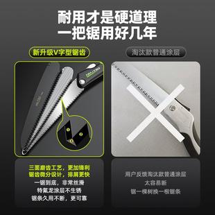 锯子家用小型手持快速折叠锯手工锯树神器竹锯伐木据木头